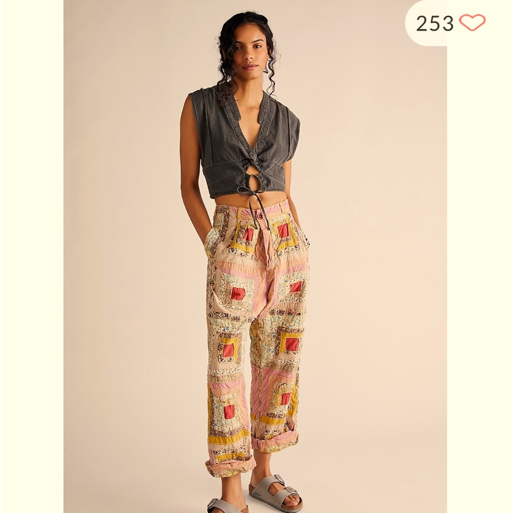 Magnolia Pearl patchwork pants NWOT